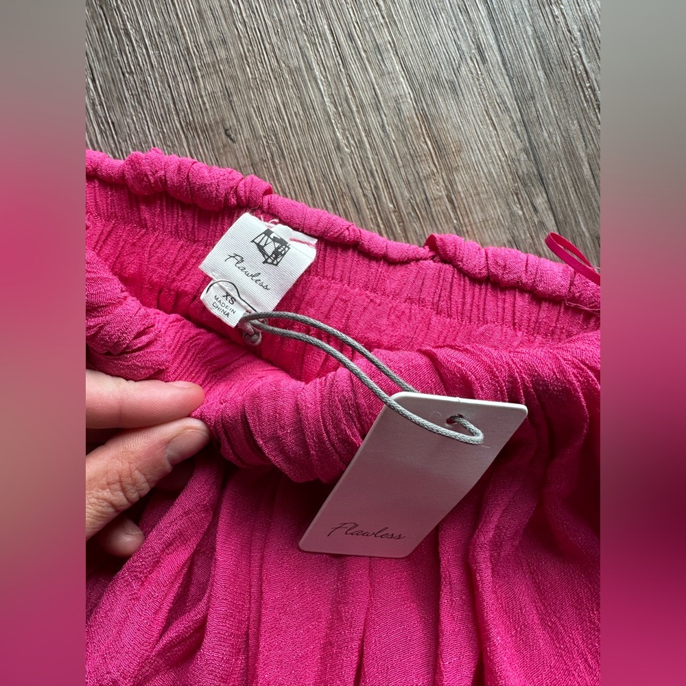 Fuchsia Off-Shoulder Top - Picture 2 of 3